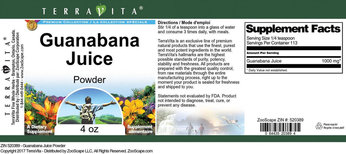 Guanabana Juice Powder 4 oz 3-Pack S774