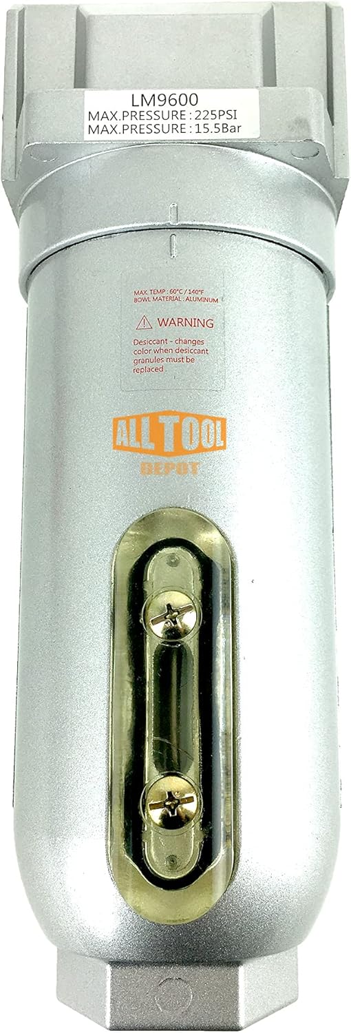 3/4 NPT Compressed Air In Line Filter Dryer Moisture Water Separator Pack of 2 U591