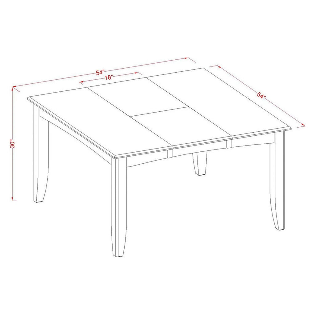 9 Pc Kitchen Table Set with Dining Table and 8 Wood Seat Chairs N6696