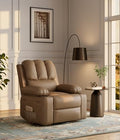 Oversized Grey Recliner Chair with Heat and Massage T2981