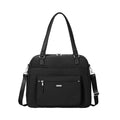 Black Expandable Laptop Tote with RFID Wristlet S5781