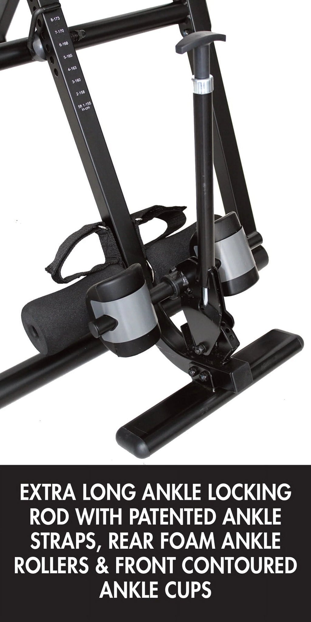 Black Acupressure Beads Heat and Vibration Massage Inversion Table X4296