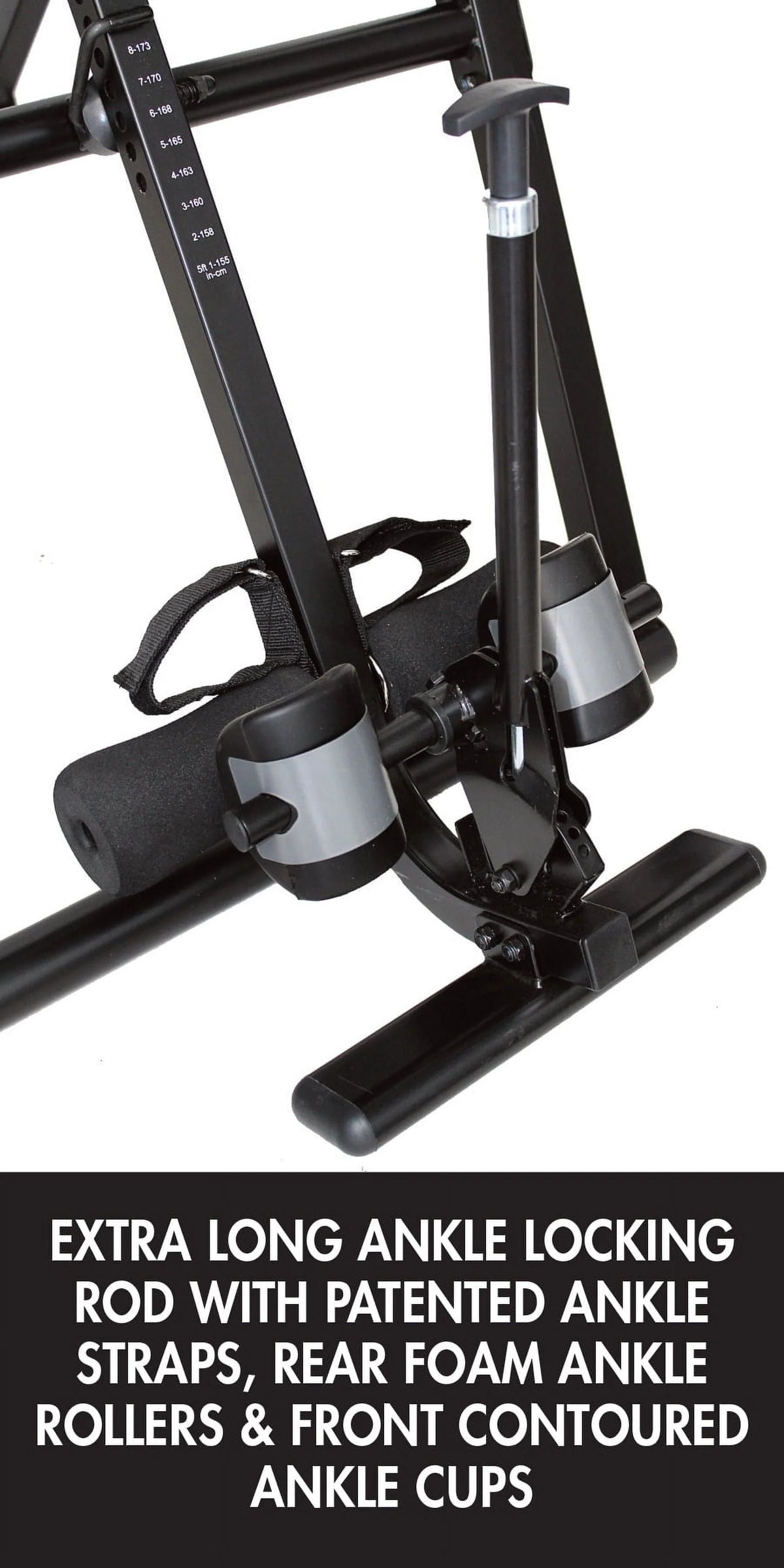 Black Acupressure Beads Heat and Vibration Massage Inversion Table X4296
