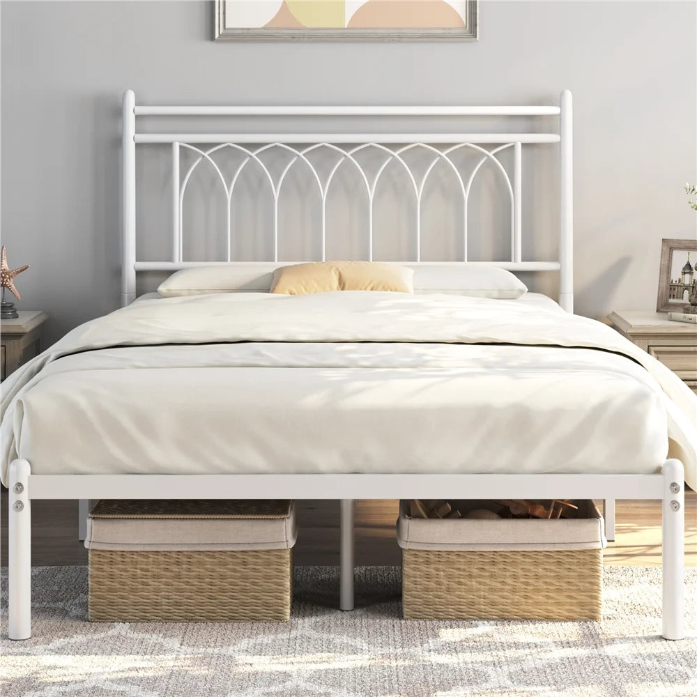 Queen Black Metal Platform Bed O4899