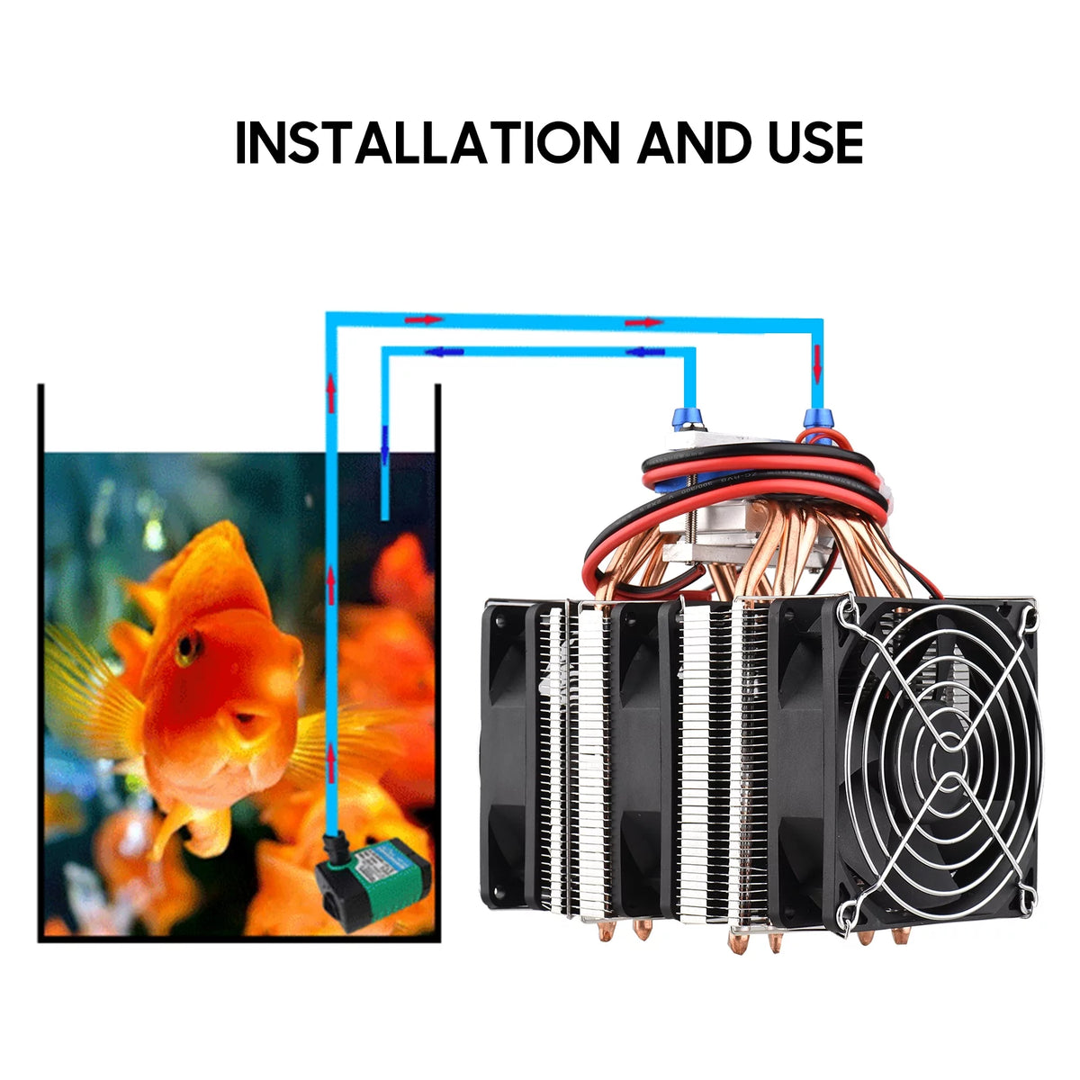 180W Semiconductor Aquarium Chiller for 40 Liters U20750
