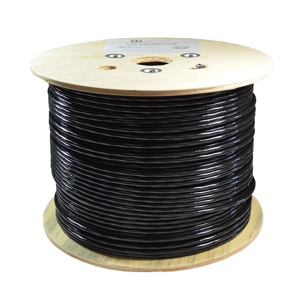 Bare Copper 1000ft CAT6 Outdoor Direct Burial 23AWG CMX Waterproof Wire K51163