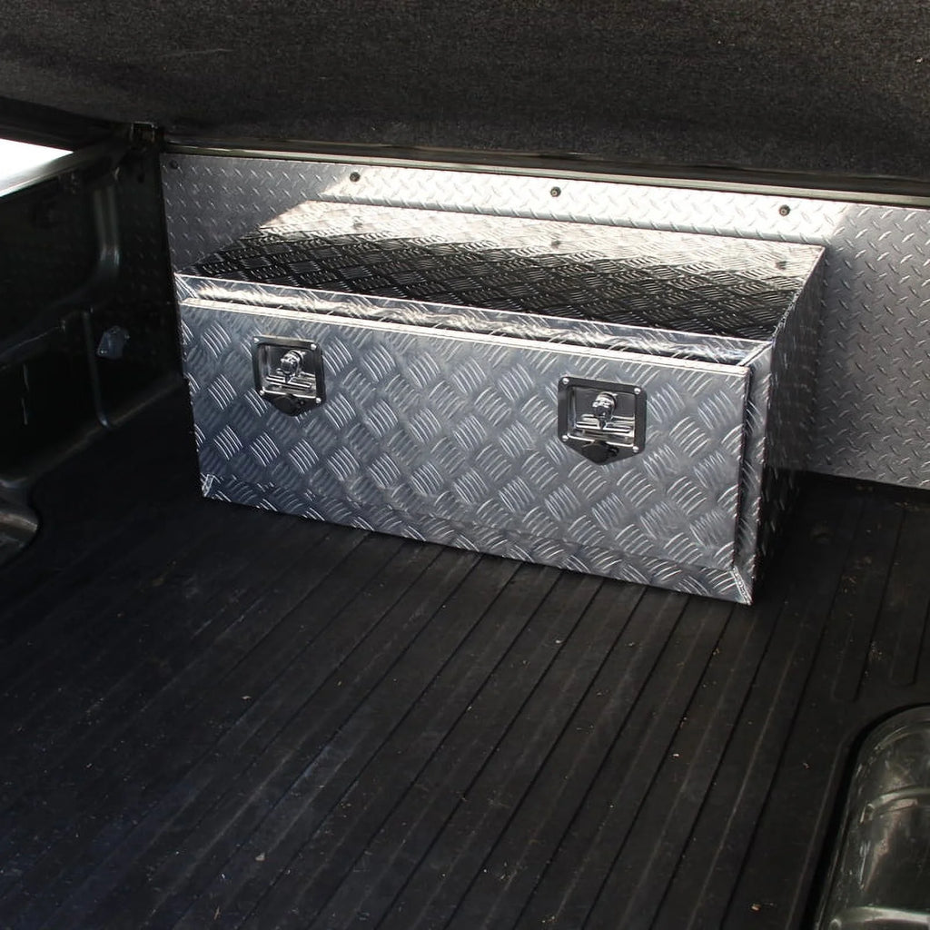 Aluminum Truck Bed Storage Tool Box with Lock V686