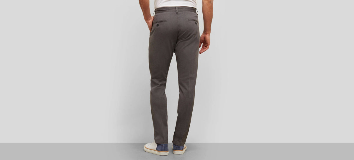 Chino Flat-Front Slim-Fit Casual Pant Q514
