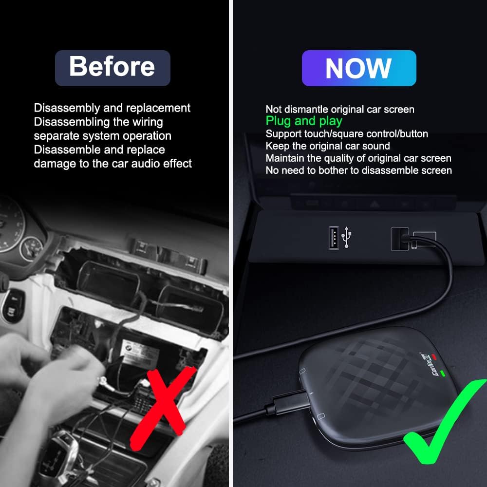 Wireless CarPlay Android Auto Adapter V795
