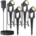 Warm White 12W Waterproof LED Landscape Lights 4 Packs I482705
