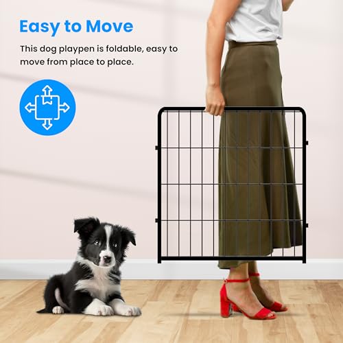 Portable 32" Height 8 Panels Heavy Duty Dog Playpen F3028