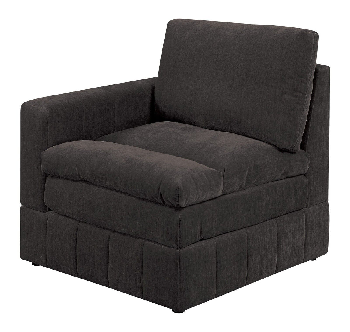 Plush Cushion 6pc Modular Sectional Set with Ottoman Y599