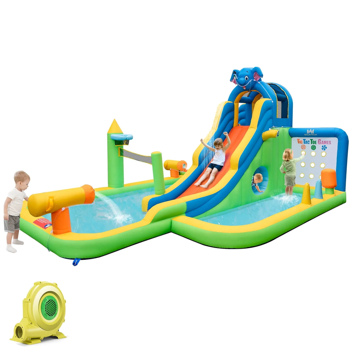 Inflatable Water Slide with 950W Blower L708393