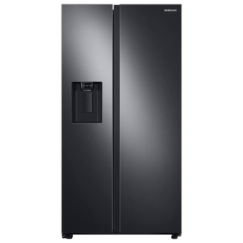 Side by Side Refrigerator in Black Stainless Steel Y3928