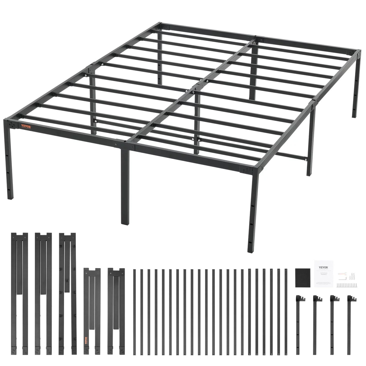 Full Size 18 inch Metal Bed Frame K466889