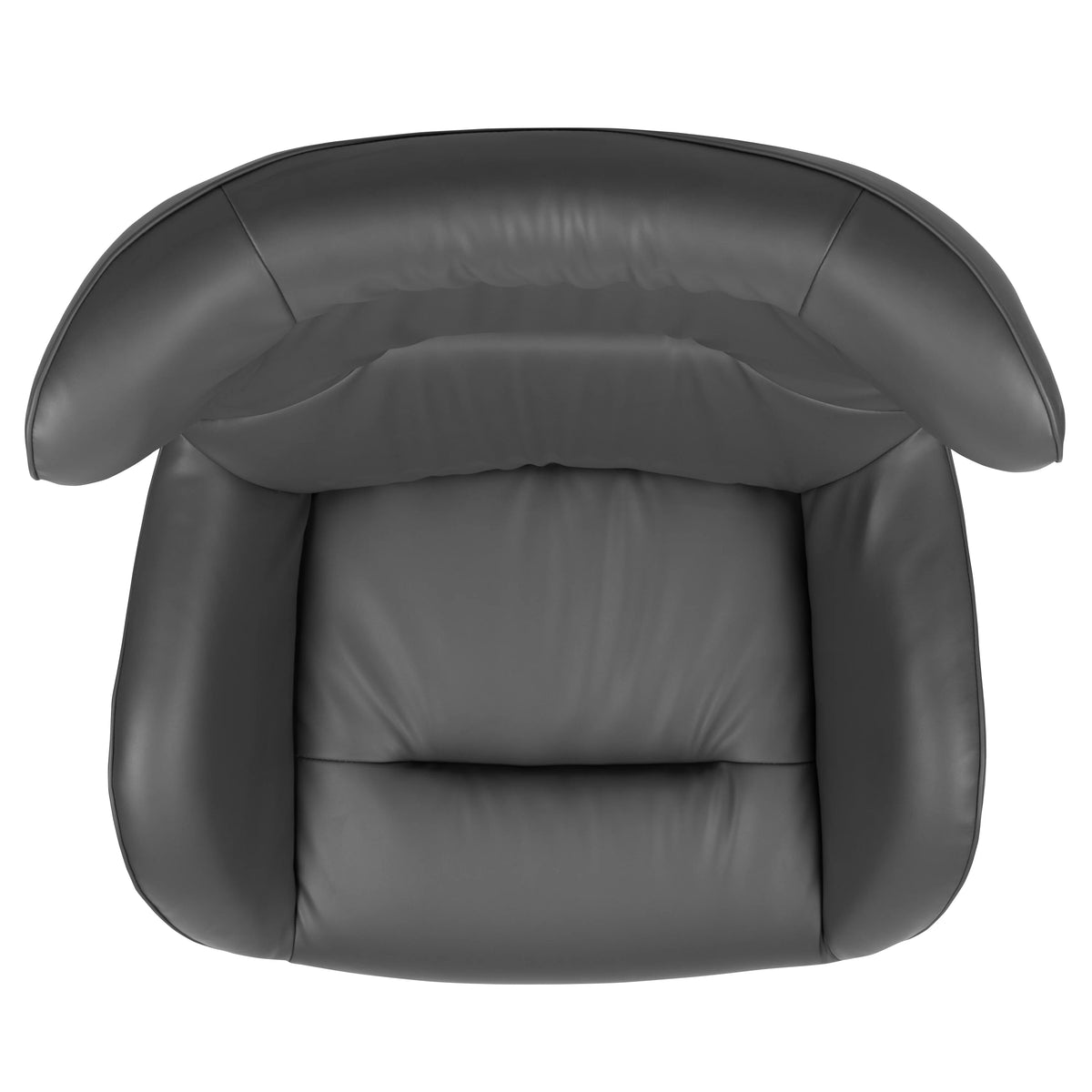 Gray LeatherSoft Swivel Wing Chair U1753