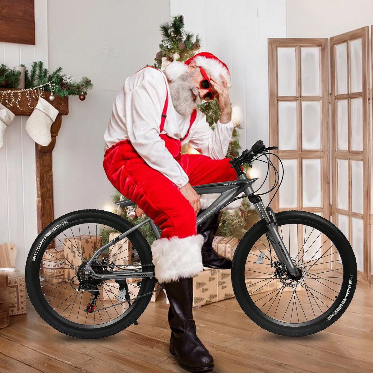 26-Inch Wheels 21-Speed Aluminum Alloy Frame Mountain Bike O926849
