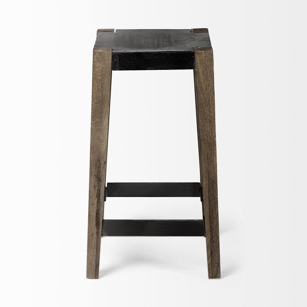Brown Wood Stool K27886