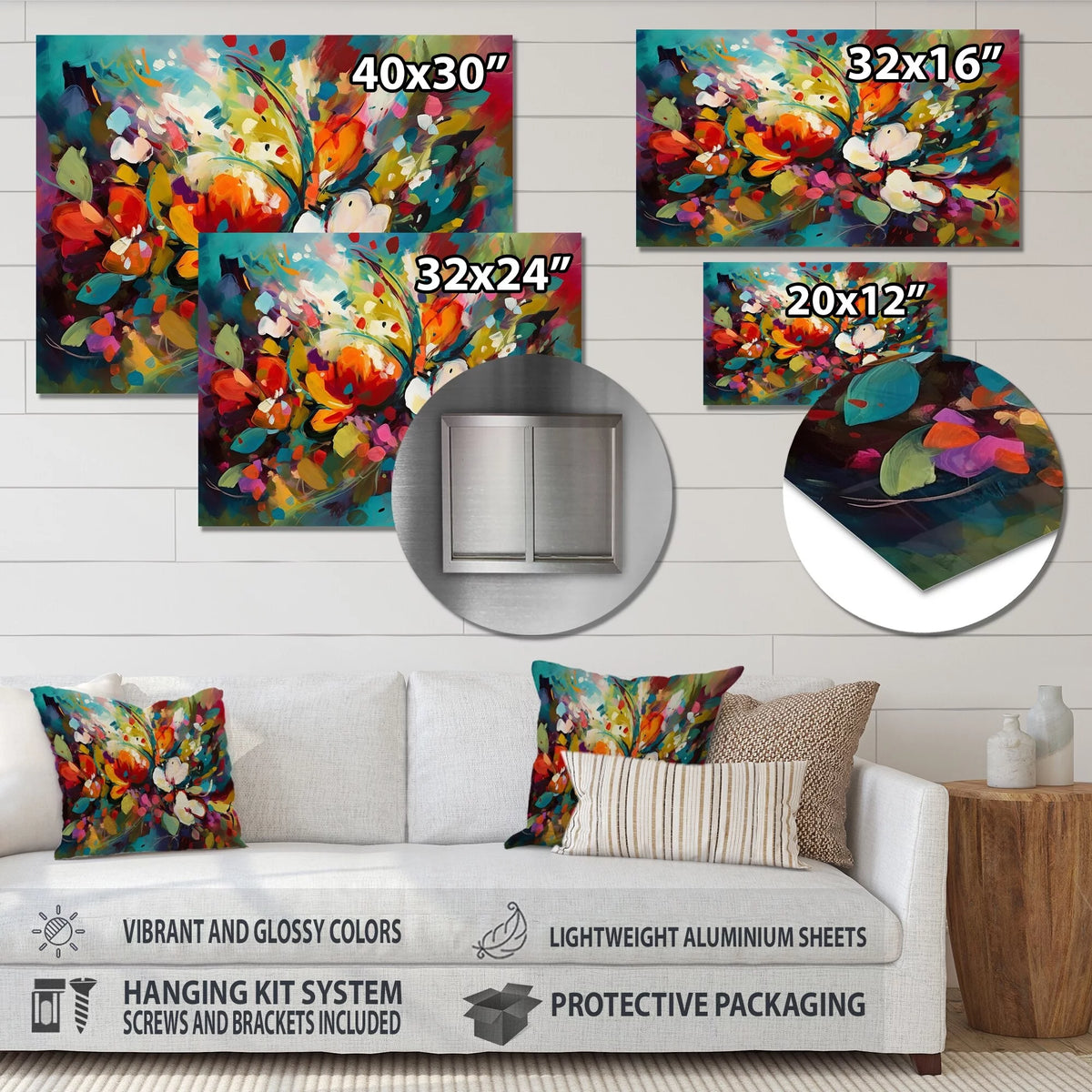 Floral Metal Art Print W128505