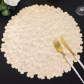 Gold Vinyl Placemats Set of 6 A529