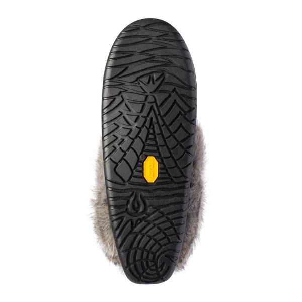 Genuine Rabbit Fur Trim Moccasin F545