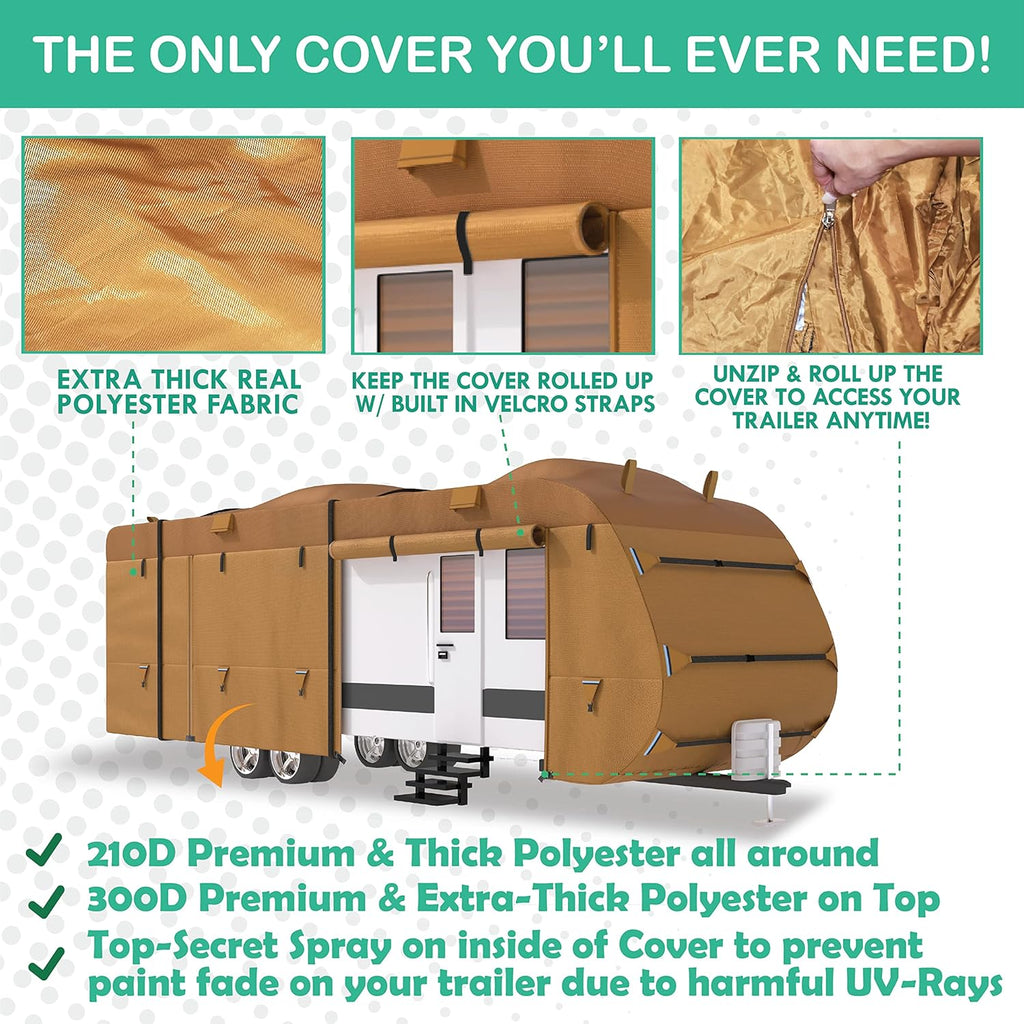22'-24' RV Trailer Covers with Storage Bag D866