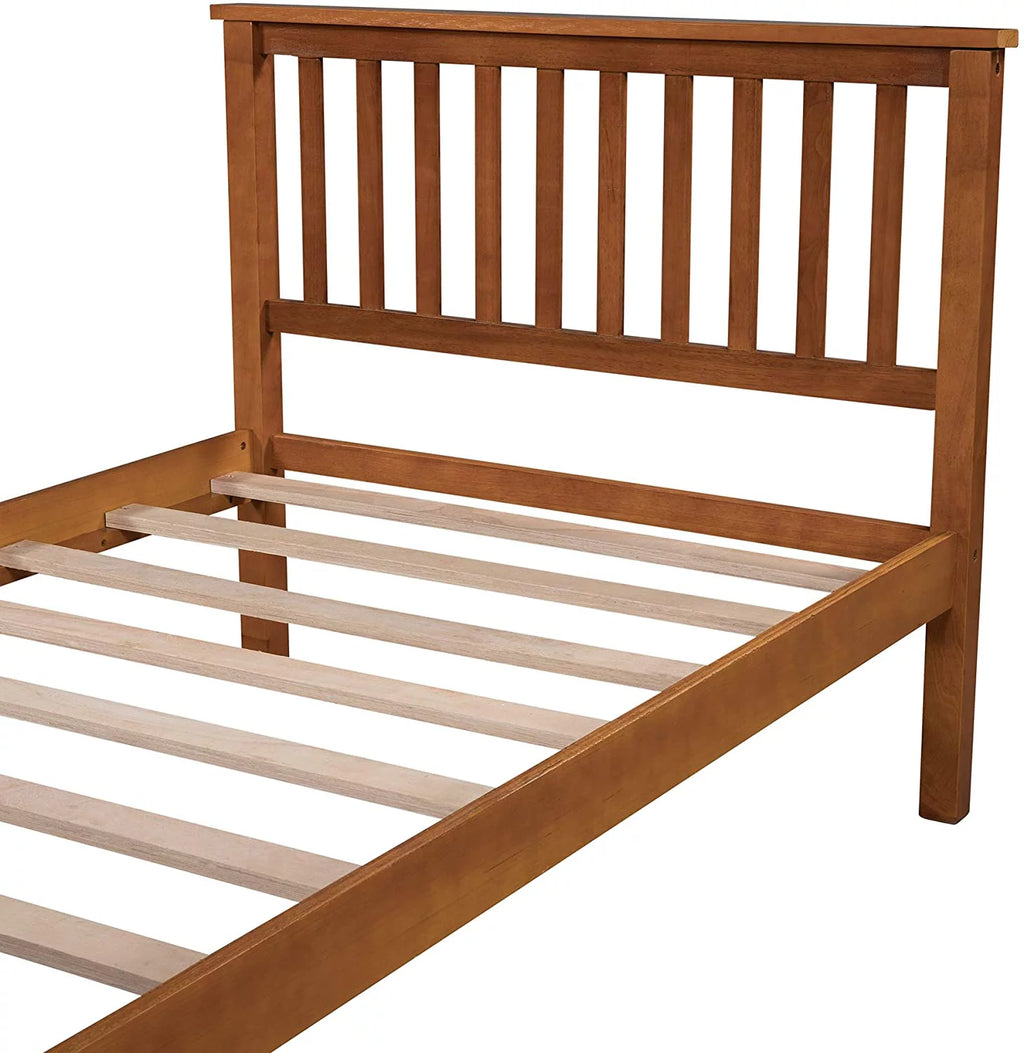 Twin Wood Platform Bed Frame V70777