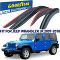 Shatterproof Window Deflectors Tape-on Rain Guards 4 pcs S56511