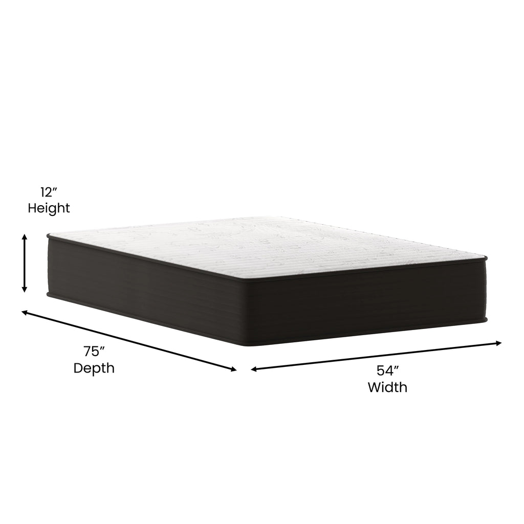 12” Foam & Pocket Spring Hybrid Mattress, Full A159