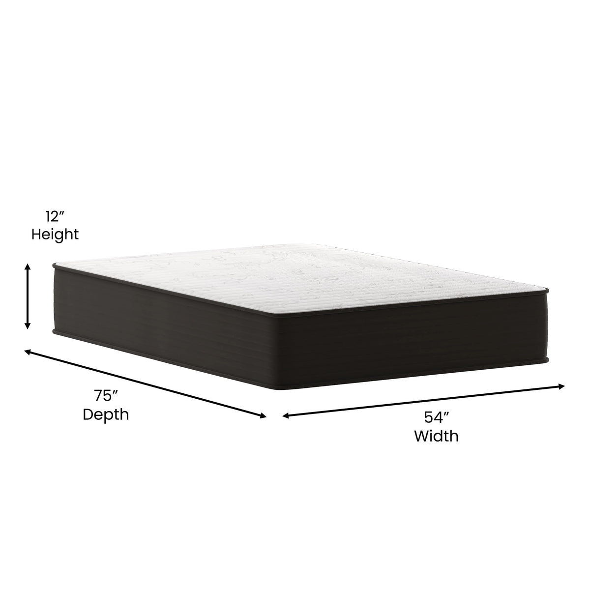 12” Foam & Pocket Spring Hybrid Mattress, Full A159
