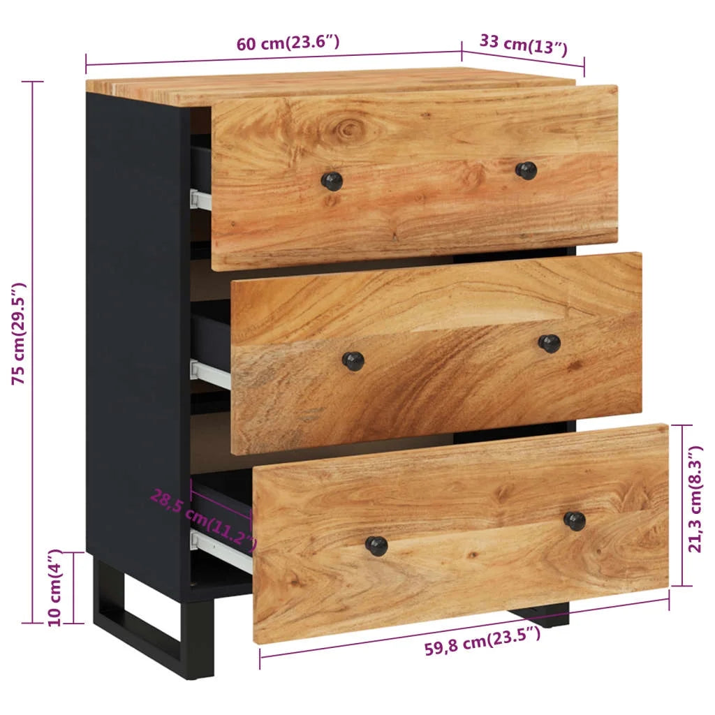 Solid Wood Acacia Sideboard V60837