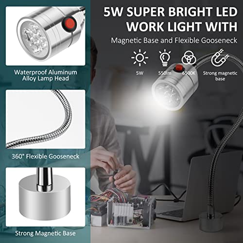 Magnetic LED Work Light with Flexible Gooseneck M1229