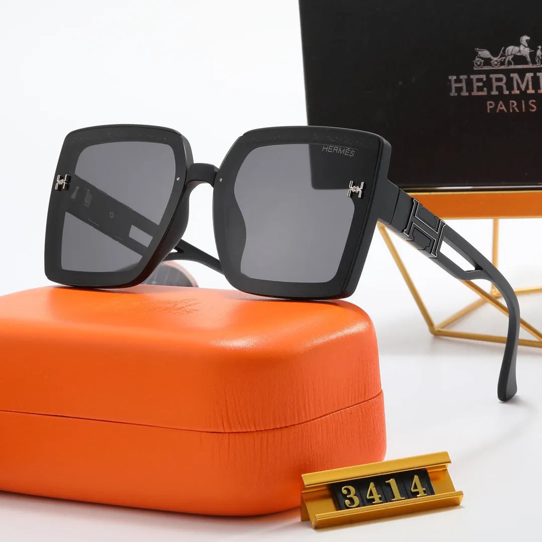 Fashion Big H Hollow Temple Polarized Sunglasses G2049