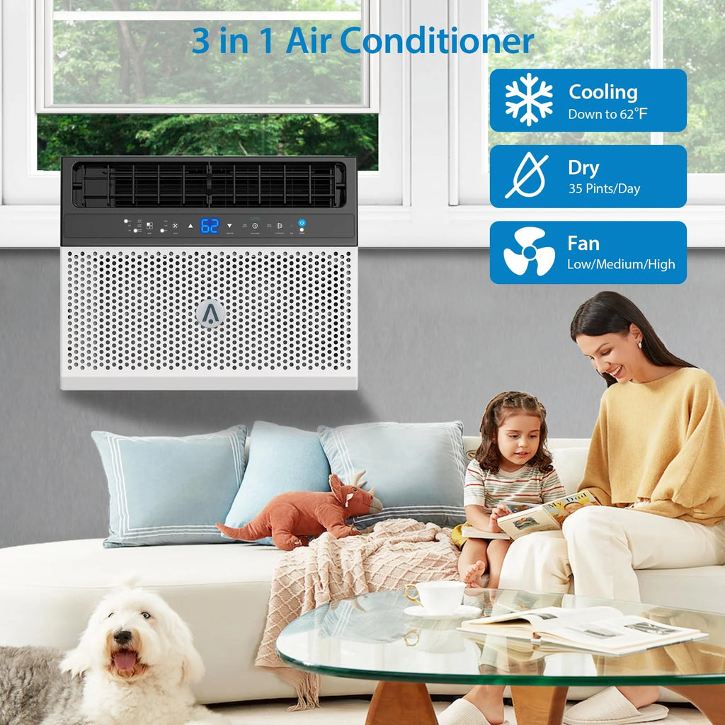 8000 BTU Window Air Conditioner with Remote Control R541052