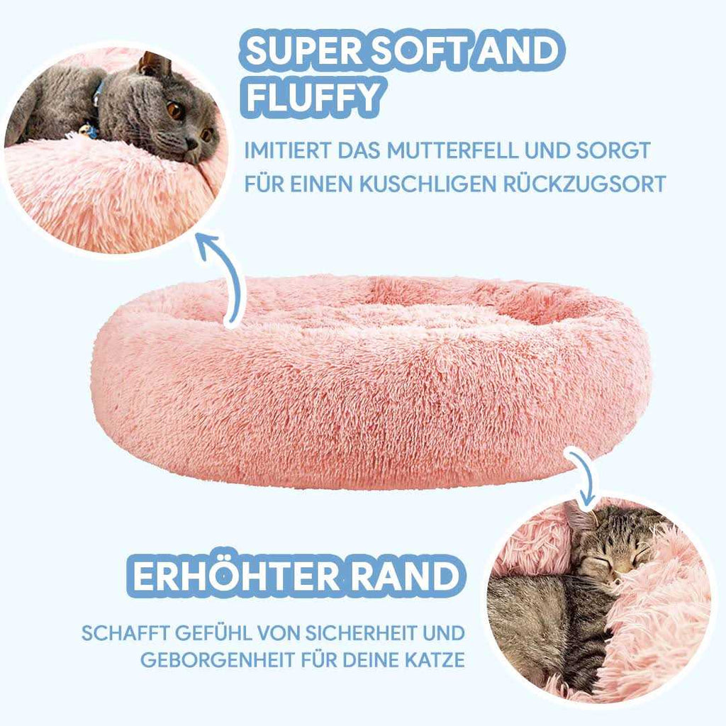 Grey Anti Anxiety Cat Bed J73349