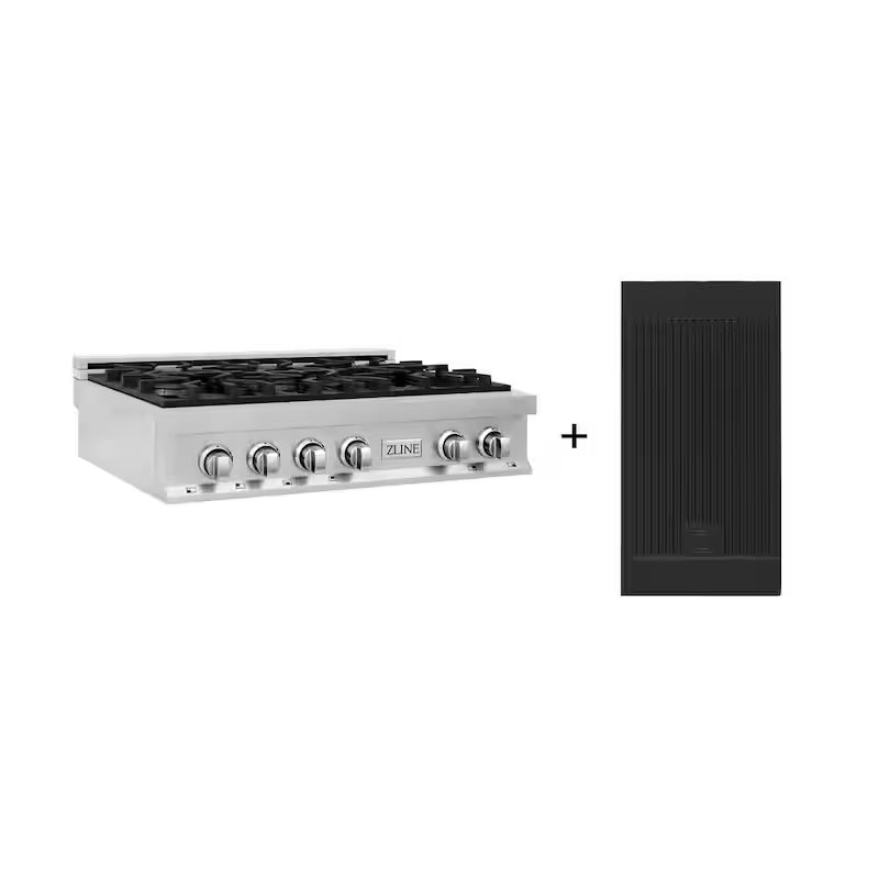 6 Burner Gas Cooktop with Griddle P72335