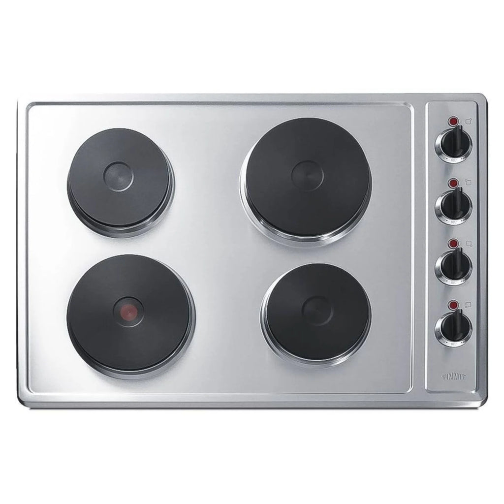 4-Burner Solid Disk Cooktop Stainless Steel A3030