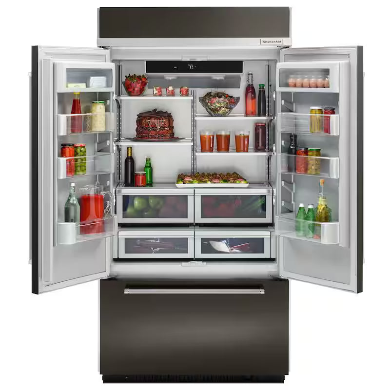 Black Stainless Built-In French Door Refrigerator B6921