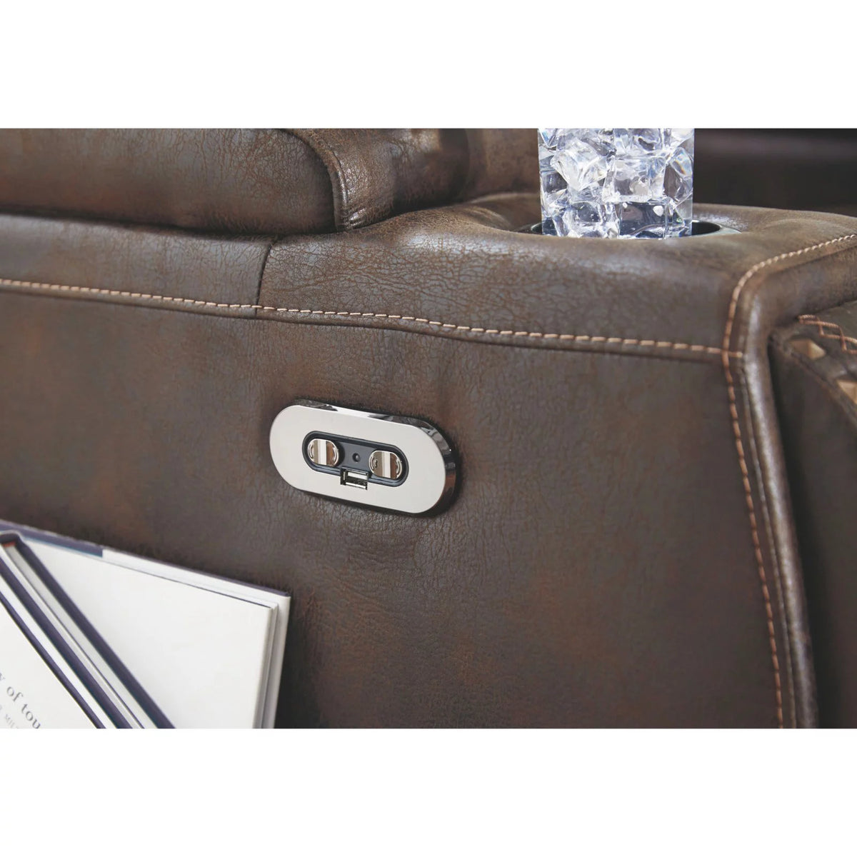 Power Reclining Sofa in Bark Q787
