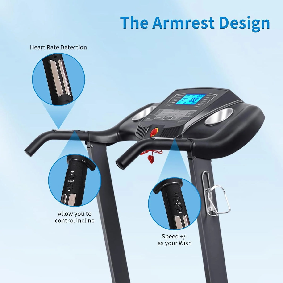 Folding Treadmill with 12-Level Automatic Incline G20869