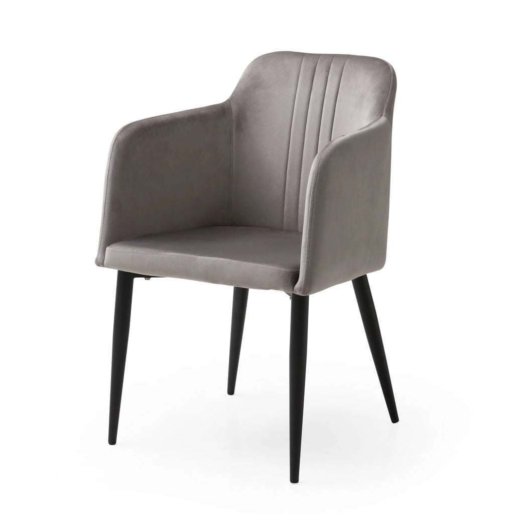 Modern Dining Chair, Set of 2, Midnight Grey F733786