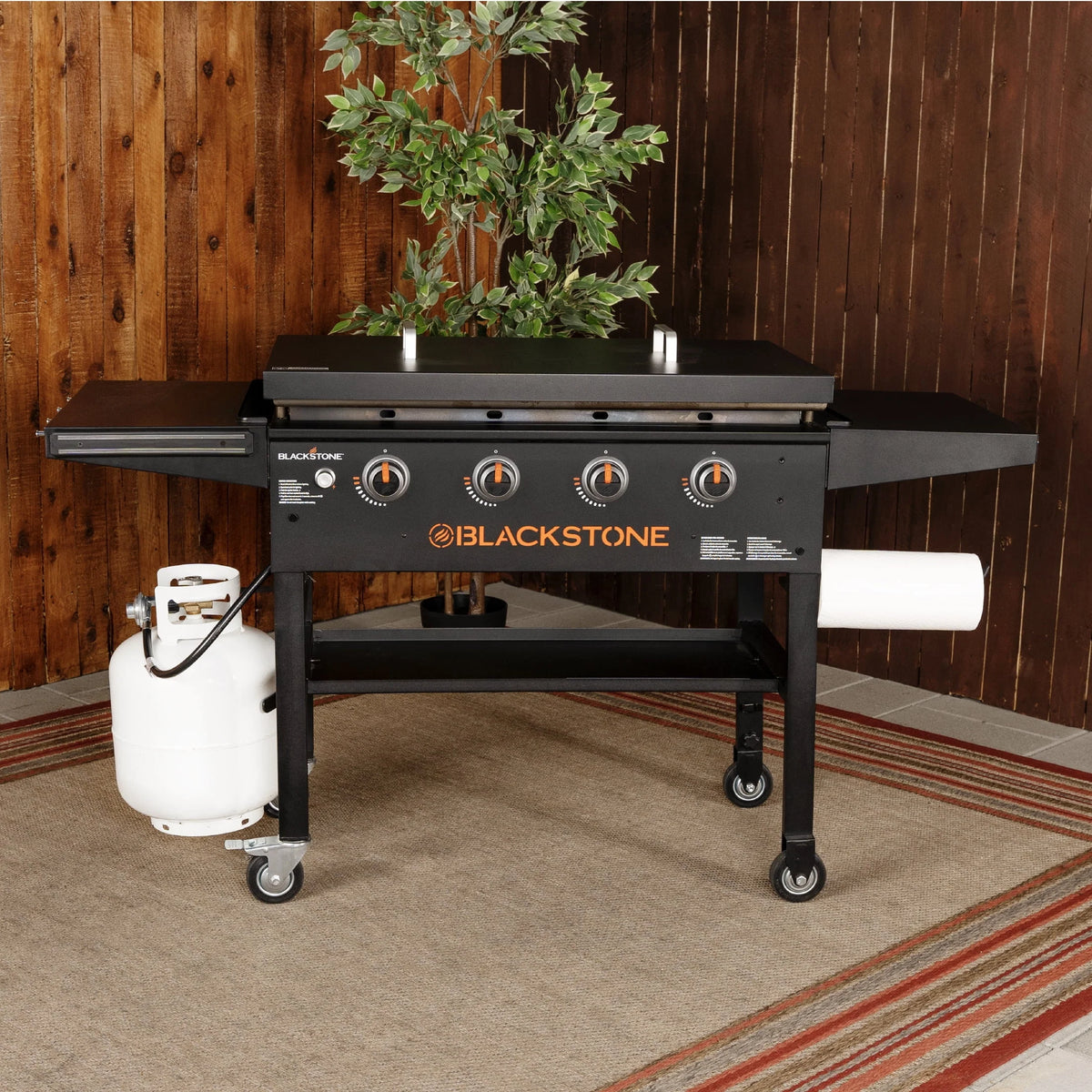 4-Burner 36 Griddle Cooking Station with Hard Cover C2055