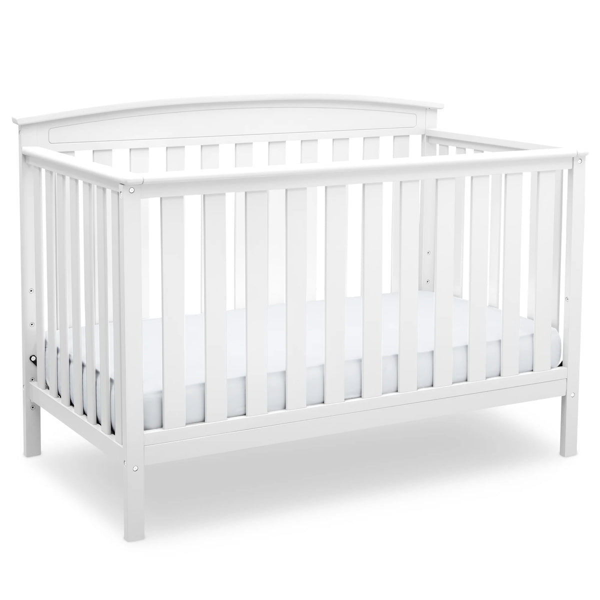White 4-in-1 Convertible Baby Crib S24442