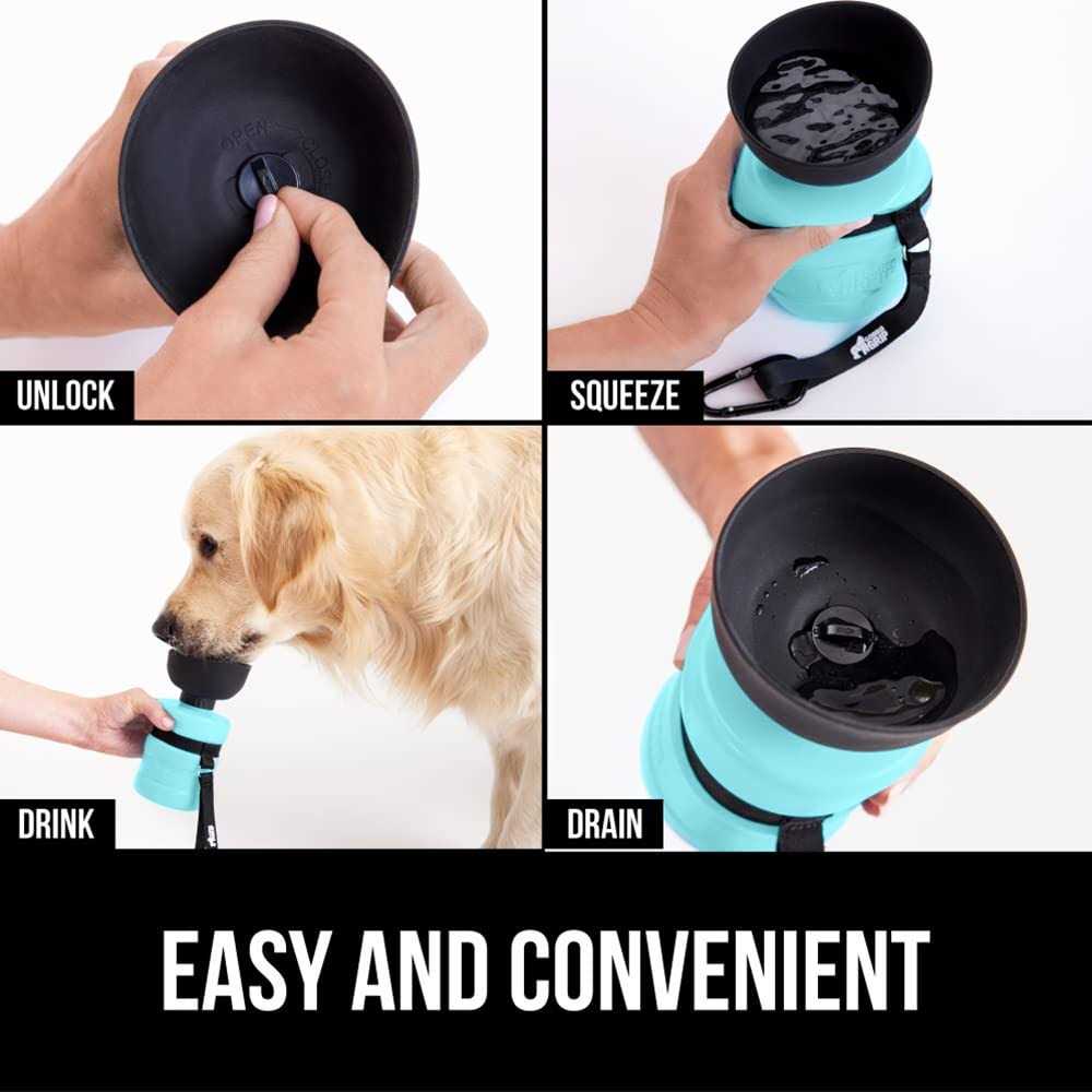 Leak Proof Portable Dog Water Bottle with Bowl Cap I525