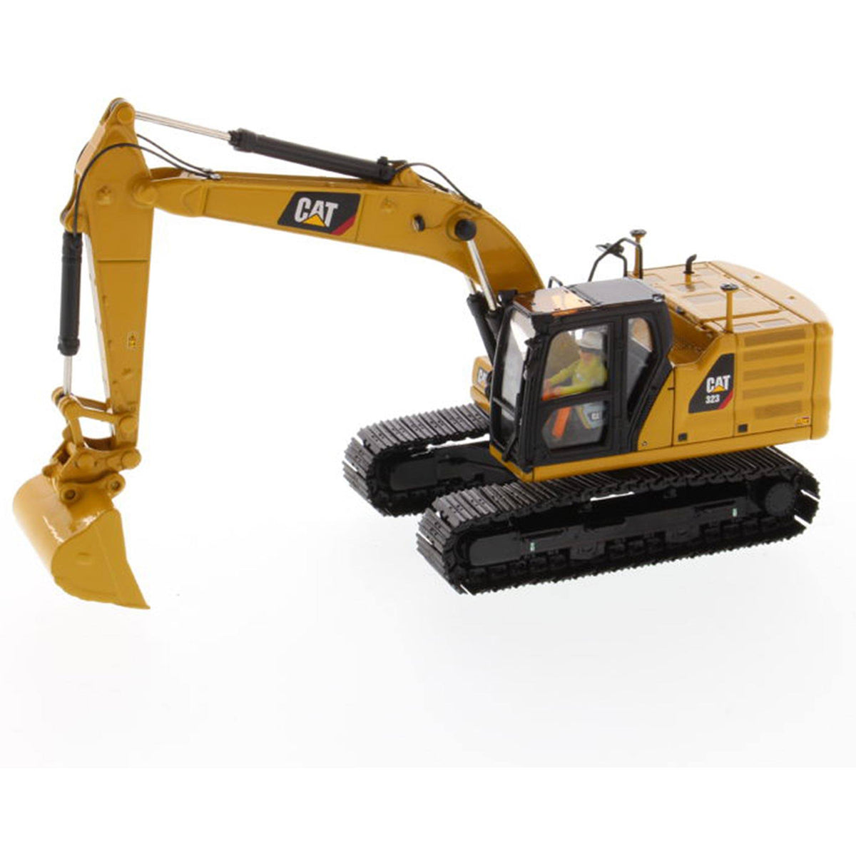 1/50 Diecast Hydraulic Excavator with Operator and 4 Work Tools Z841643