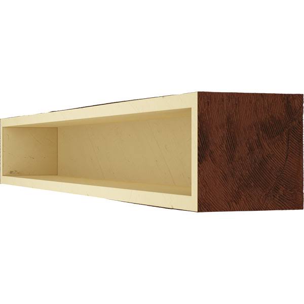 Hand Hewn Faux Wood Fireplace Mantel H7917