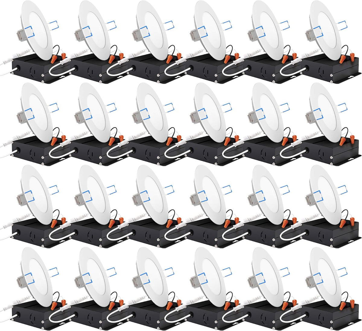 24 Pack 6 Inch Ultra Thin LED Recessed Ceiling Lights G22917