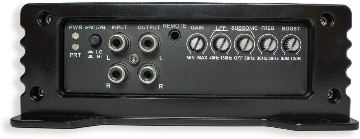 Black Dual 10 Sub Box Enclosure & Amp Y970