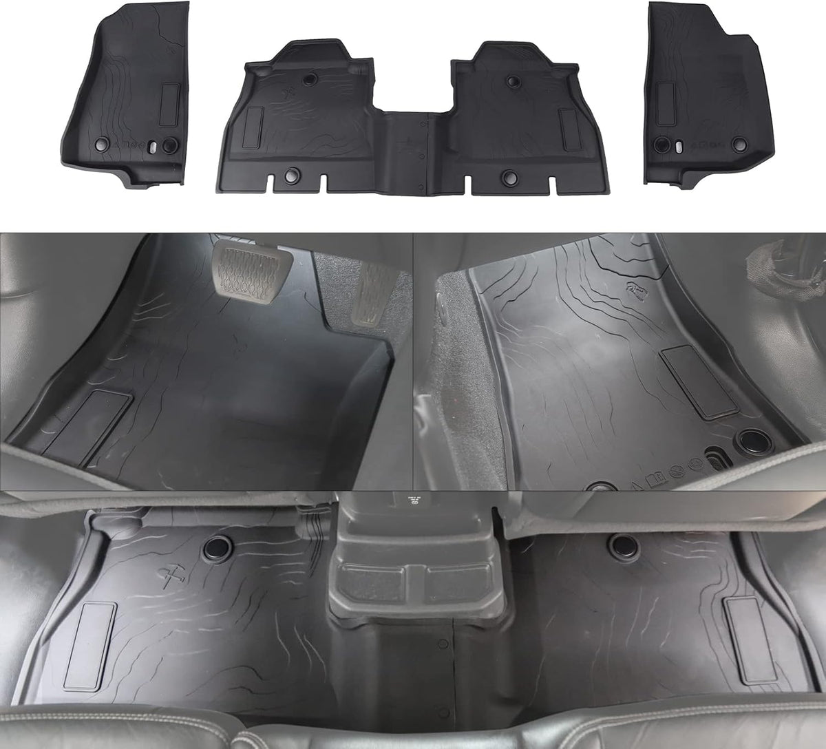 Front and Back TPE Floor Mats Pack of 2 U19483