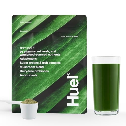 Superfood Greens Powder 91 Vitamins Minerals Wholefood-Sourced Ingredients 30 Servings E664